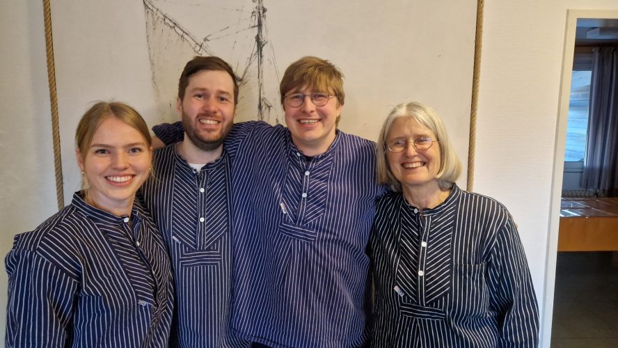 Der Festausschuss (von links): Hanna, Steffen, Dominik und Anke.