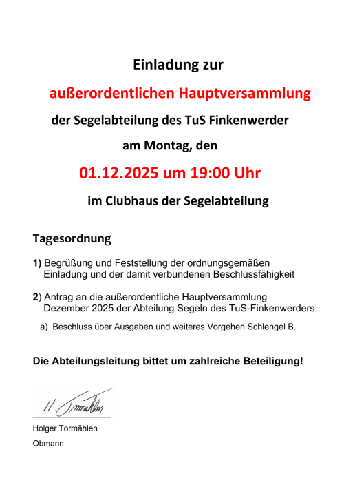 Einladung außerordentliche Hauptversammlung Dezember 2025 1 – Kopie