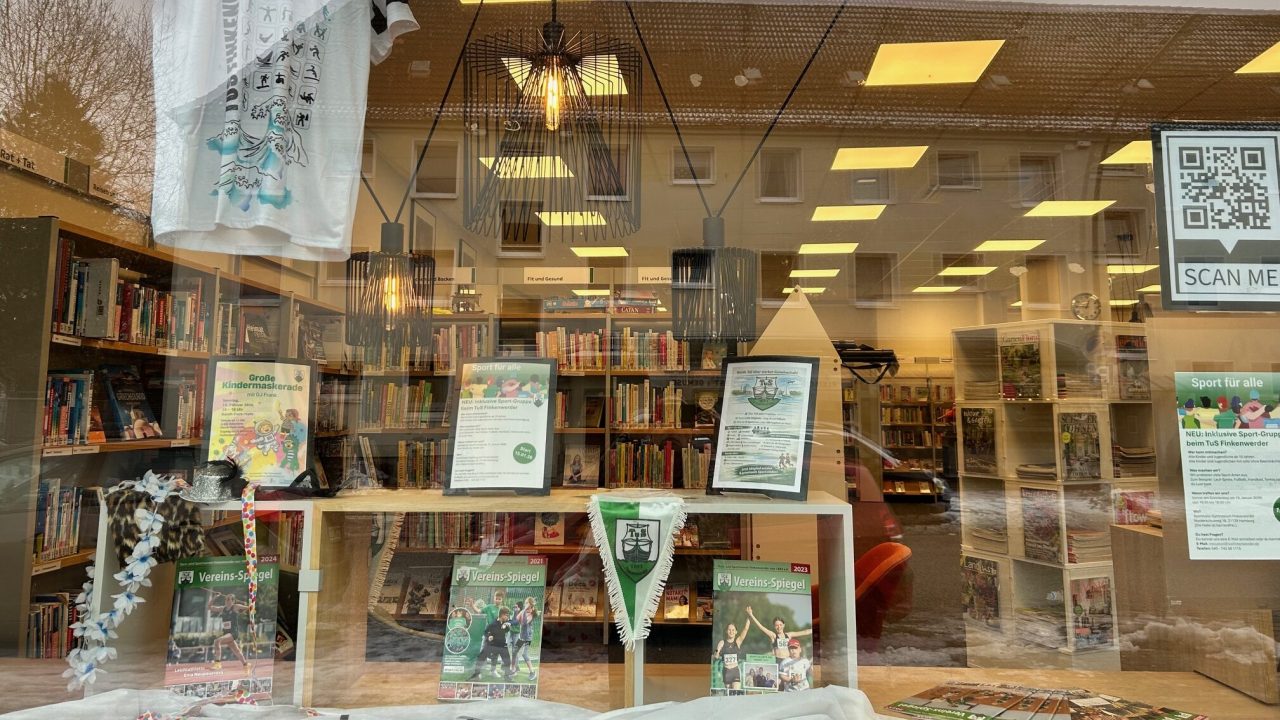 Aktuelles & allgemeine Informationen - im Rahmen einer Werbeaktion präsentierten wir uns in der Bücherhalle.